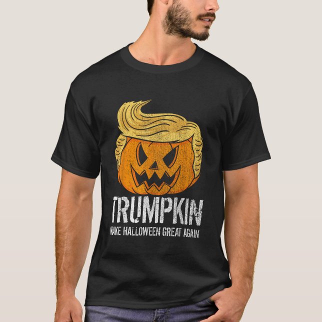 Camiseta Halloween es grande de nuevo Donald Trump (Anverso)