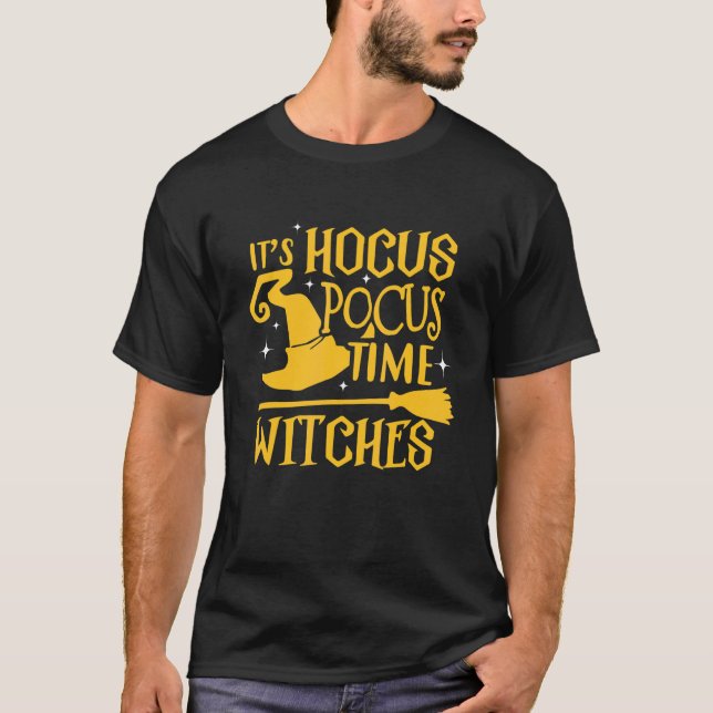 Camiseta Halloween es Hocus Pocus Time Witches Funny Desi (Anverso)