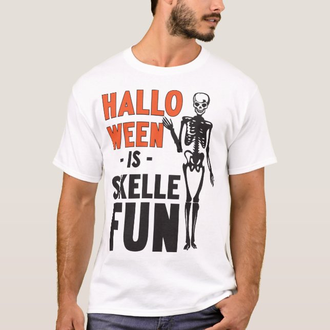 Camiseta Halloween es Skellefun (Anverso)