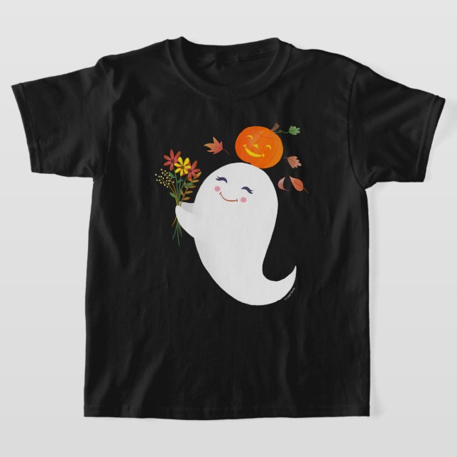 Camiseta Halloween es un fantasma negro (Distribución)