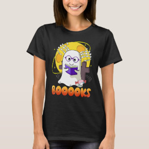 Camiseta Halloween es un lindo libro fantasma que lee la te