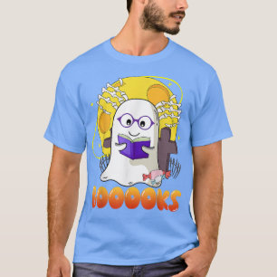 Camiseta Halloween es un lindo libro fantasma que lee la te