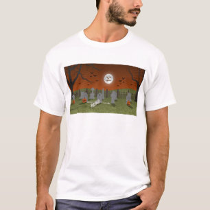 Camiseta Halloween: Escena del cementerio:
