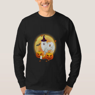 Camiseta Halloween Eskimo Dog Eskimo Spitz Hallow
