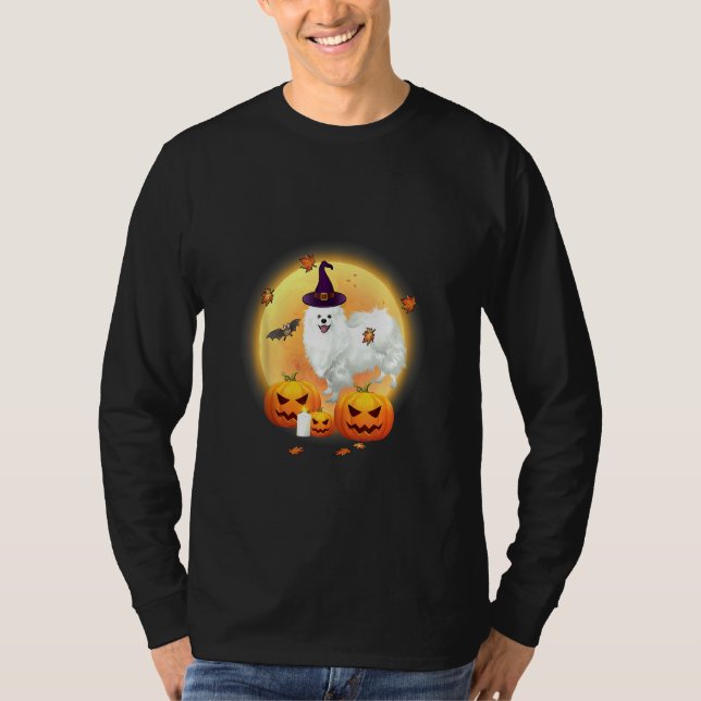 Camiseta Halloween Eskimo Dog Eskimo Spitz Hallow (Anverso)