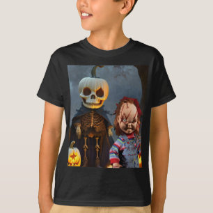Camiseta Halloween espeluznante.