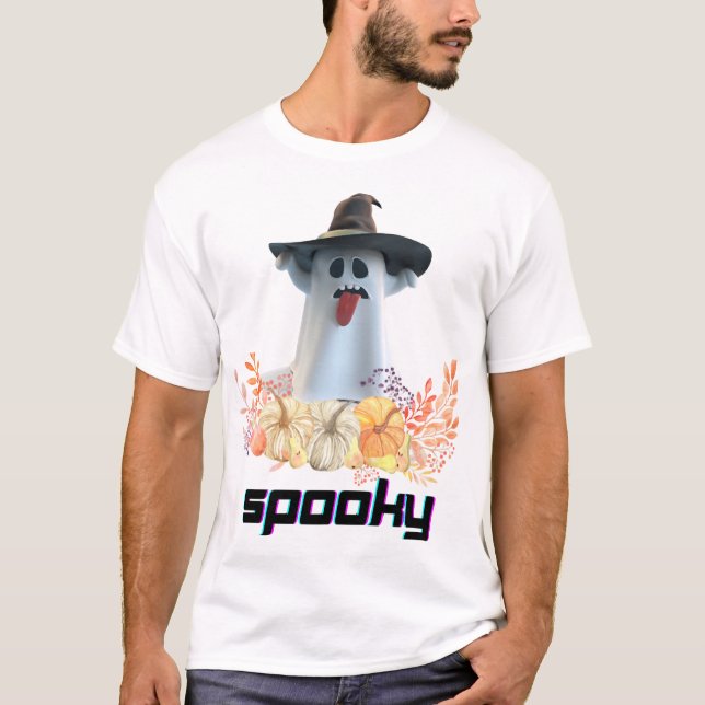 Camiseta Halloween espeluznante (Anverso)