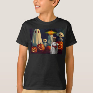 Camiseta Halloween espeluznante.