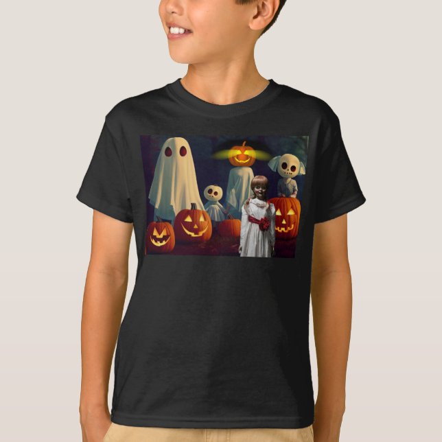 Camiseta Halloween espeluznante. (Anverso)