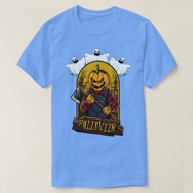 Camiseta Halloween espeluznante 2 (Diseño del anverso)