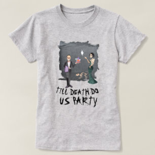 Camiseta Halloween espeluznante hasta la muerte nos hace Fi