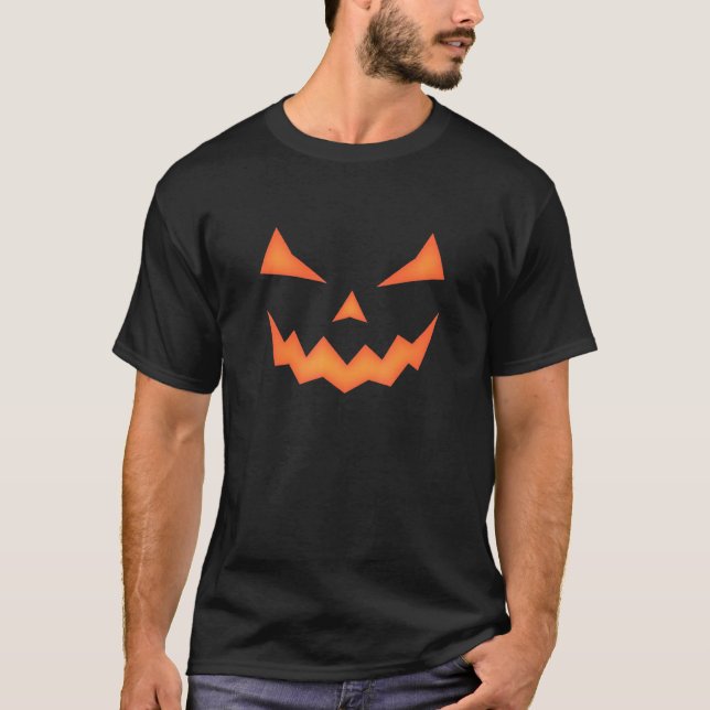 Camiseta Halloween espeluznante Jack O Lantern Pumpkin (Anverso)