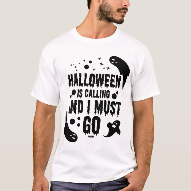 Camiseta Halloween está llamando (Anverso)