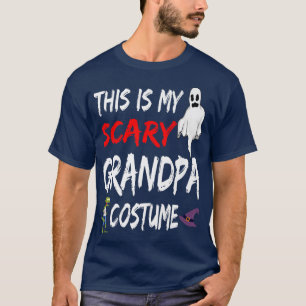 Camiseta Halloween Este Es Mi Asustado Abuelo Vestido Bruja