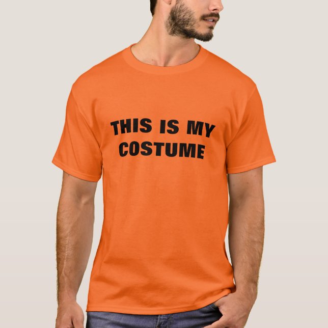 Camiseta Halloween "ESTE ES MI COSTUMO" (Anverso)