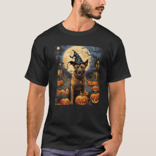 Camiseta Halloween estético Bélgica Malinois Perro Pum