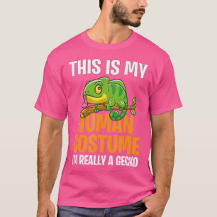 Camiseta Halloween Esto Es Mi Humano, Realmente Soy Un Geck