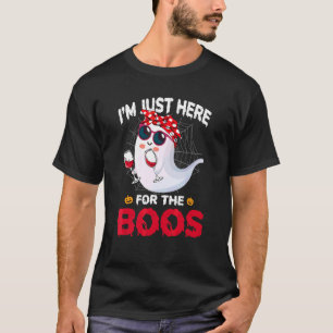 Camiseta Halloween Estoy Aquí Por Los Abucheos Mujer Fantas