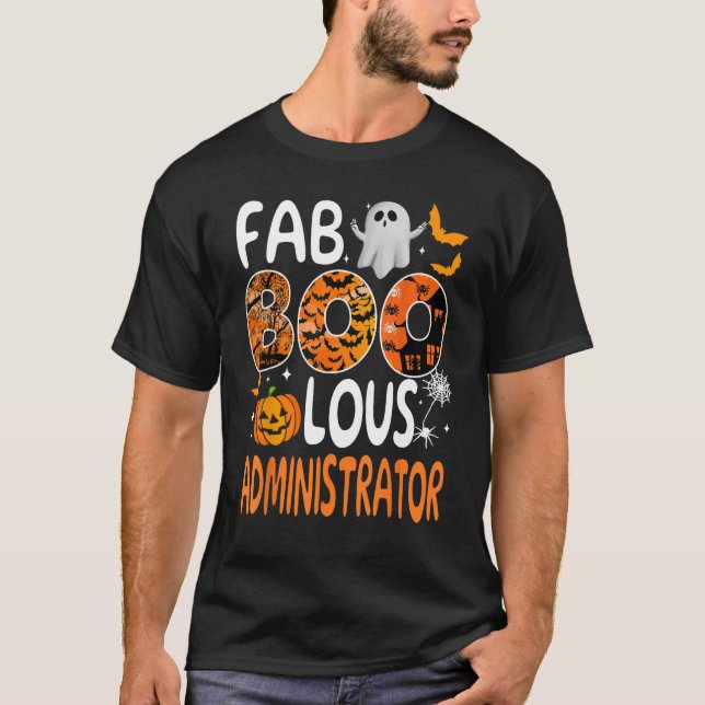 Camiseta Halloween Faboolous Administrator Funny Men (Anverso)
