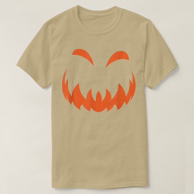 Camiseta Halloween face pumpkin Jack o Lantern halloween pa (Diseño del anverso)
