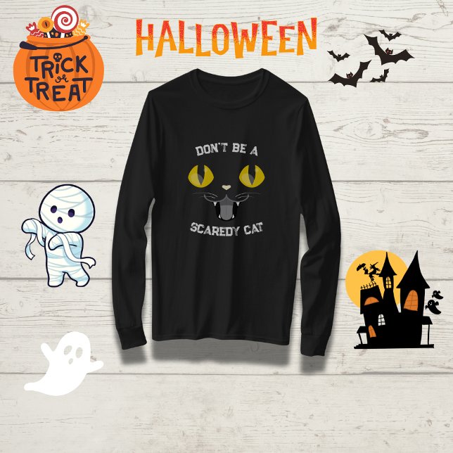 Camiseta Halloween familiar "No seas un gato aterrador" (Subido por el creador)