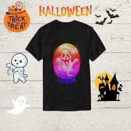 Camiseta Halloween, Famoso Crema de Hielo Fantasma Chef