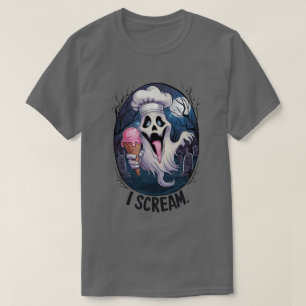 Camiseta Halloween, Famoso Crema de Hielo Fantasma Chef