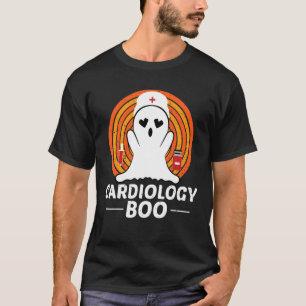 Camiseta Halloween Fantasma Cardiología Boo Enfermera Fanta