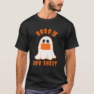 Camiseta Halloween Fantasma De Hojas De Boo 2020 Hombres De