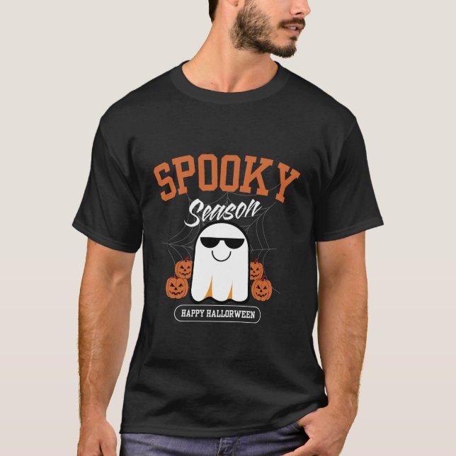 Camiseta Halloween fantasma de temporada de fantasía de Gua (Anverso)