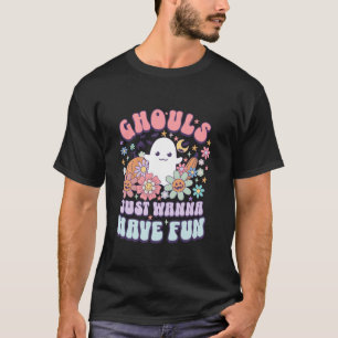 Camiseta Halloween Fantasma Ghous solo quiere divertirse P