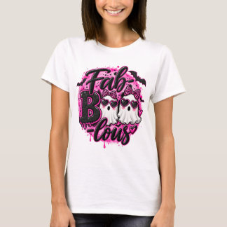 Camiseta Halloween Fantasma lindo Fab-TERROR-ífico