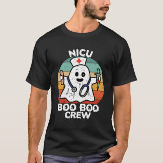 Camiseta Halloween fantasma lindo Nicu Boo Boo Crew neonata