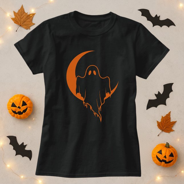 Camiseta Halloween Fantasma Luna (Subido por el creador)