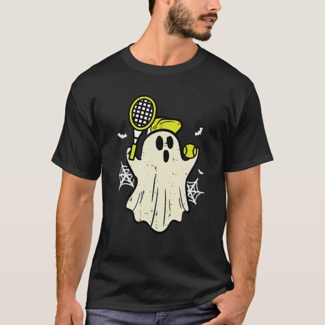 Camiseta Halloween Fantasma Tenis Rstume Mujeres Chicas Niñ (Anverso)