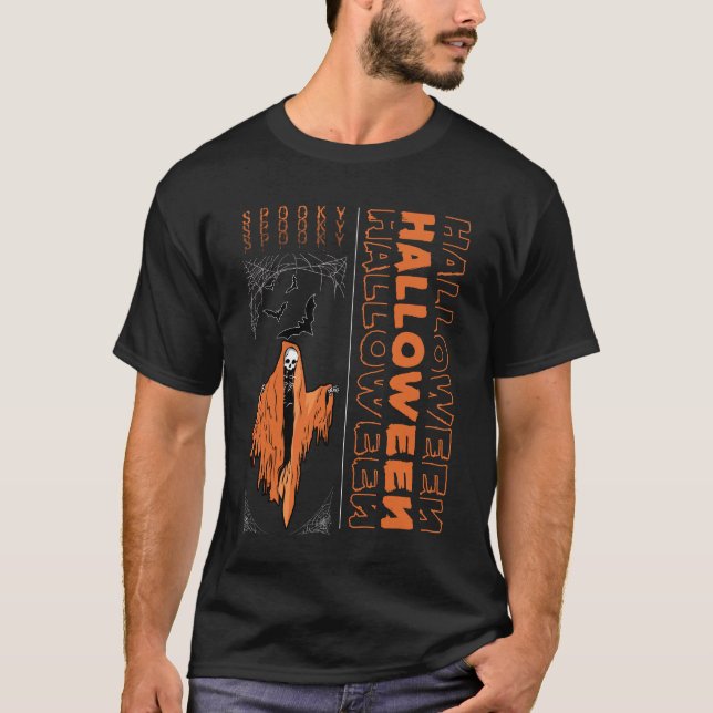 Camiseta Halloween fantasmal (Anverso)