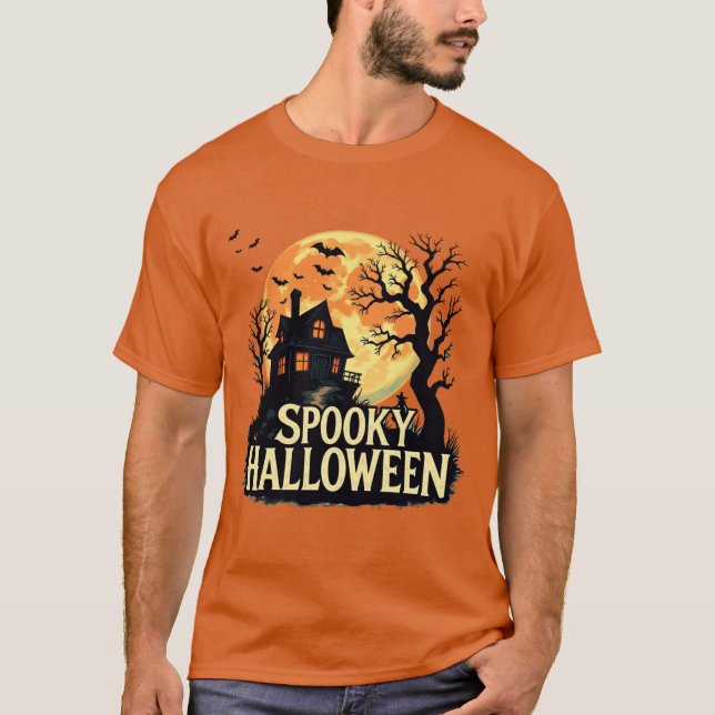 Camiseta Halloween fantasmal (Anverso)