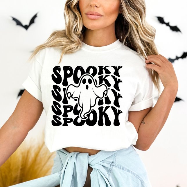 Camiseta Halloween fantasmal y adorable (Subido por el creador)