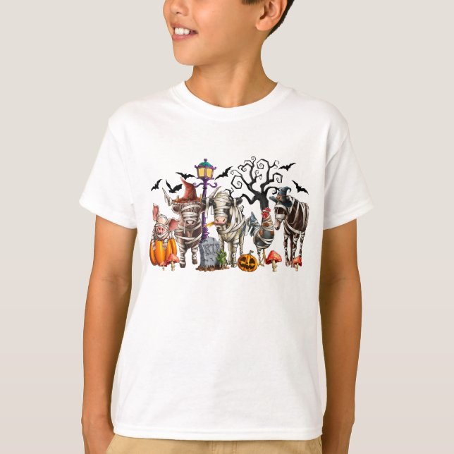 Camiseta Halloween Farm Animals (Anverso)