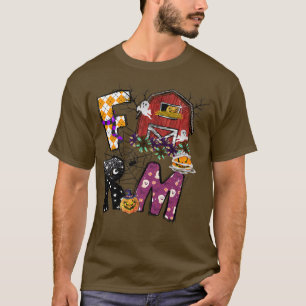 Camiseta Halloween Farm Spider Web JackOLantern Farmhouse D