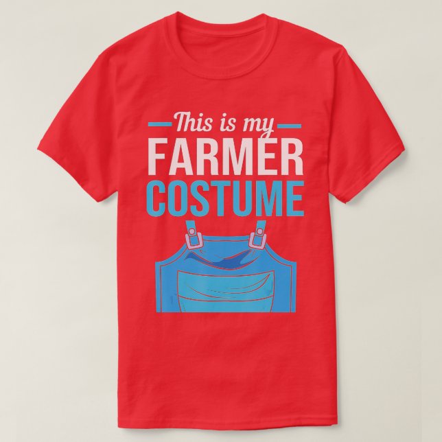 Camiseta Halloween Farm This Is My Farmer Costume  (Diseño del anverso)