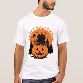 Camiseta halloween feliz calabaza