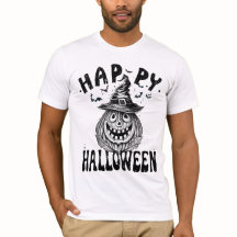 Halloween feliz, calabaza fantasmal con gorra