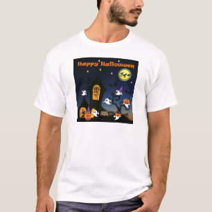 Camiseta Halloween feliz casa embrujada