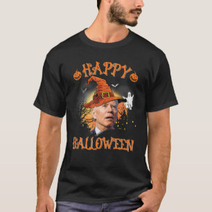 Camiseta Halloween feliz confundió a los hombres anti Joe B