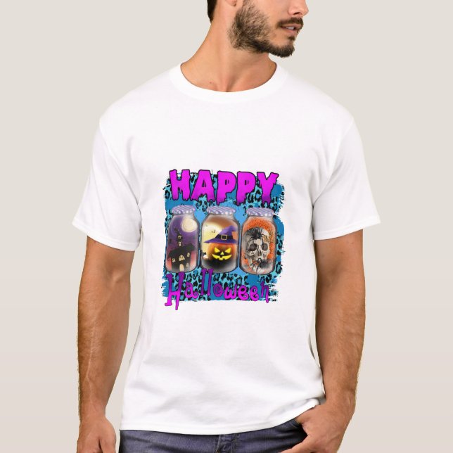 Camiseta Halloween Feliz cumpleaños de Halloween (Anverso)