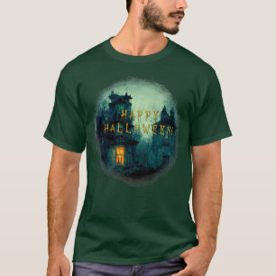Camiseta Halloween feliz, Halloween fantasmal