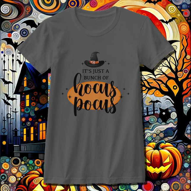 Camiseta Halloween femenino de Gorra de bruja de Hocus Pocu (Subido por el creador)