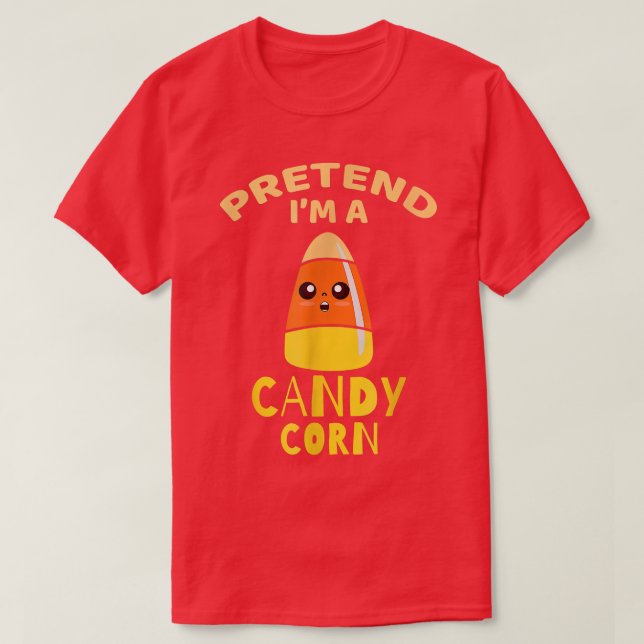 Camiseta Halloween finge que soy un Fiesta de disfraces de  (Diseño del anverso)