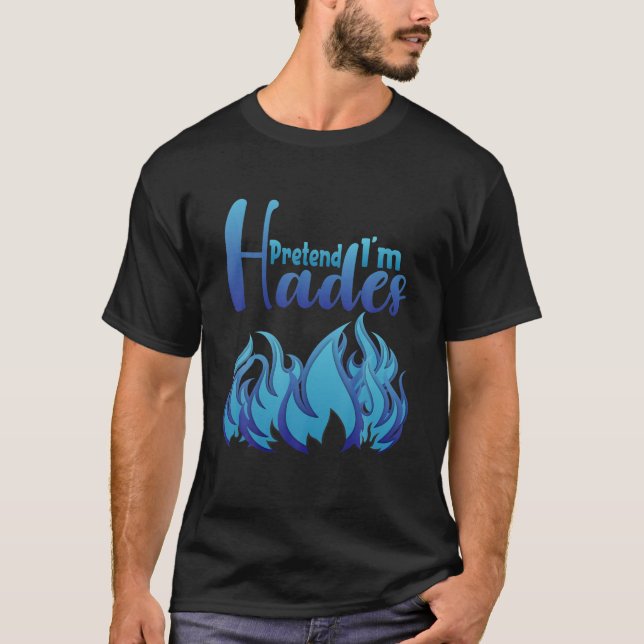Camiseta Halloween finge que yo soy Hades disfrazado de Dio (Anverso)